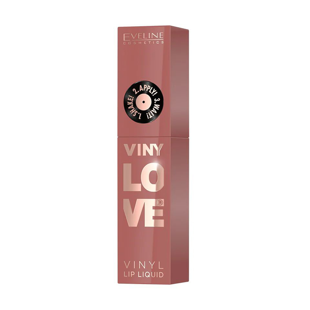 Рідка помада для губ Eveline Cosmetics VinyLove Vinyl Lip Liquid з вініловим фінішем, 04 Peachy, 4 мл