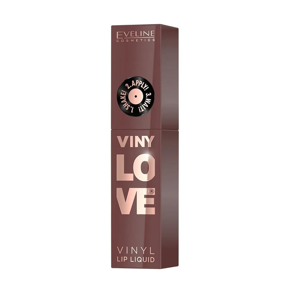 Рідка помада для губ Eveline Cosmetics VinyLove Vinyl Lip Liquid з вініловим фінішем, 07 Nudy, 4 мл